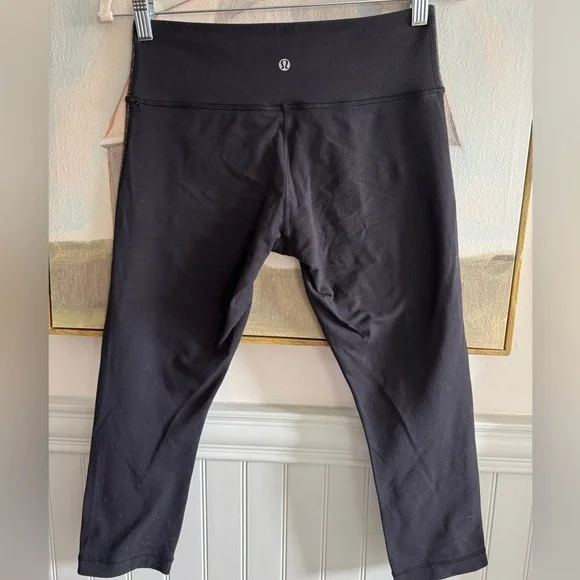 LULULEMON Wunder Under Crop II *Full-On Luon Golden Godess Cashew Multi Size 6 - Picture 9 of 11